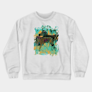 Crazy zebra Crewneck Sweatshirt